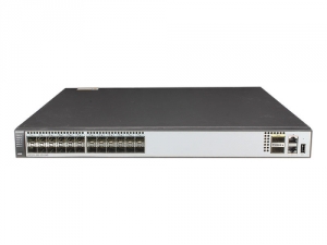 Begagnad, 24-port 10 Gig SFP+,2-port 40 Gig QSFP+ interface, 1 interface slot, 600W AC ntaggregat in the group Networking / HUAWEI / Switch / S6700 at Azalea IT / Reuse IT (S6720-30C-EI-24S-AC_REF)